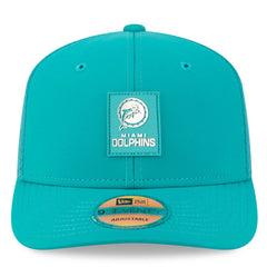 Miami Dolphins New Era 2025 Sideline Throwback 9SEVENTY Trucker Adjustable Hat