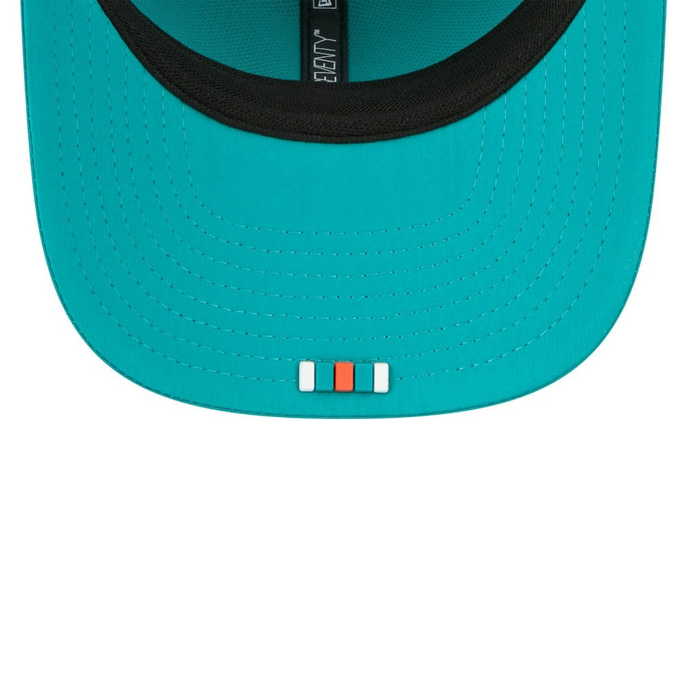 Miami Dolphins New Era 2025 Sideline Throwback 9SEVENTY Trucker Adjustable Hat