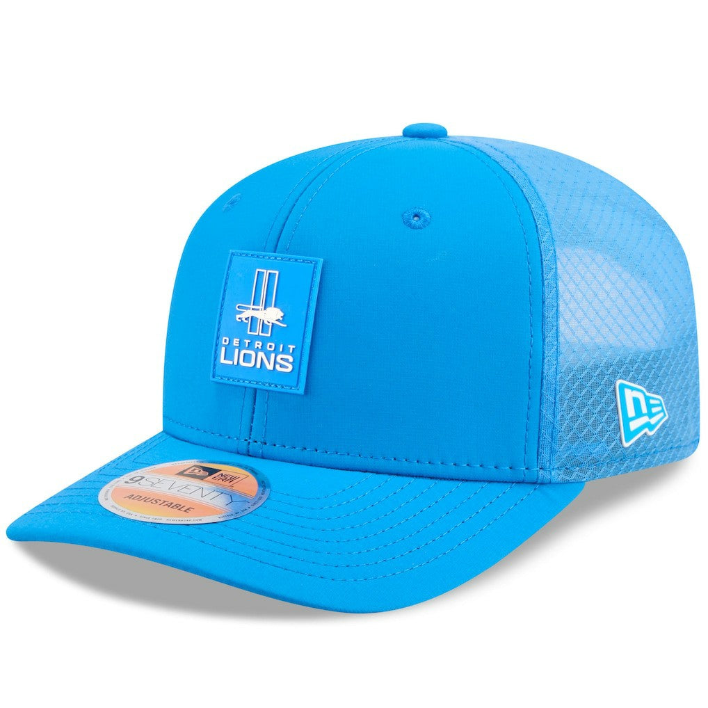 Detroit Lions New Era 2025 Sideline Throwback 9SEVENTY Trucker Adjustable Hat