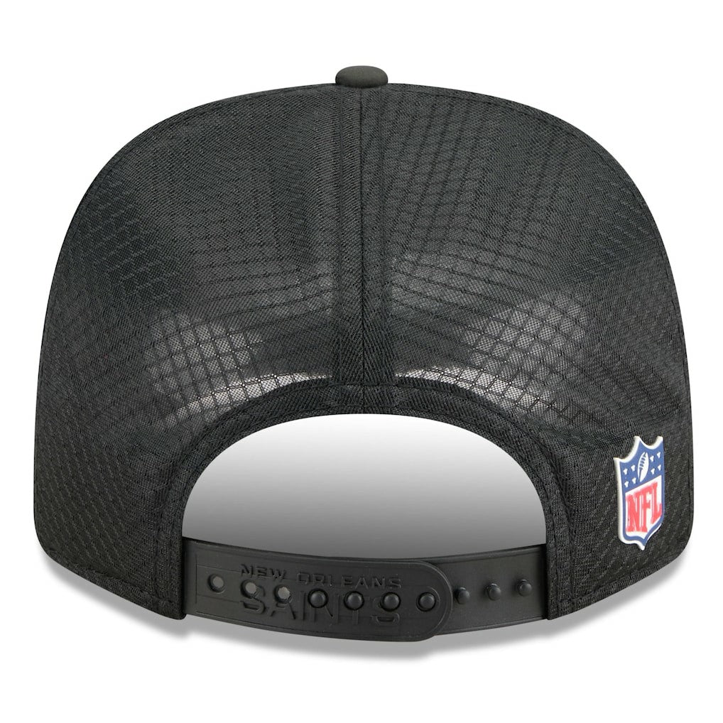 New Orleans Saints New Era 2025 Sideline 9SEVENTY Trucker Adjustable Hat