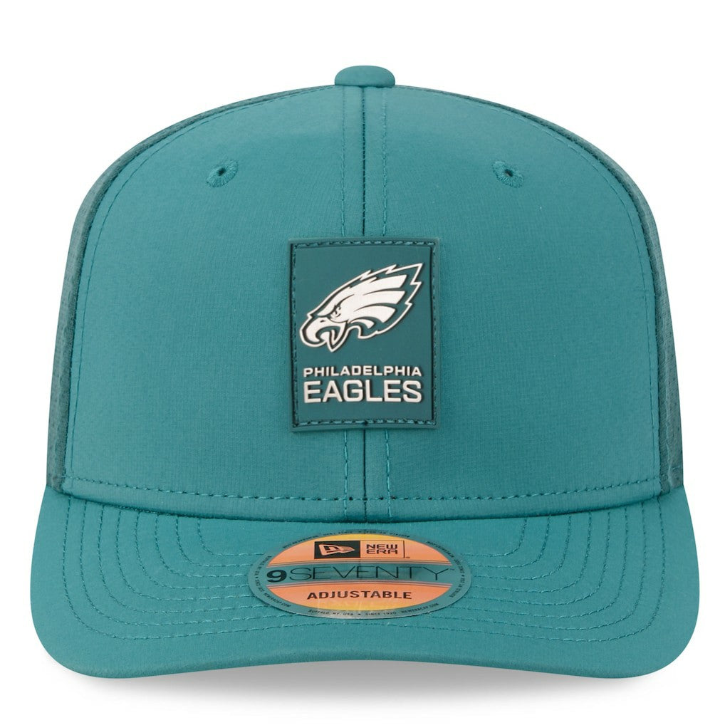 Philadelphia Eagles New Era 2025 Sideline 9SEVENTY Trucker Adjustable Hat