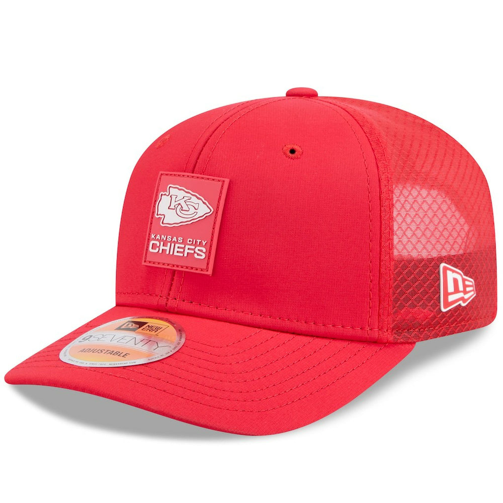 Kansas City Chiefs New Era 2025 Sideline 9SEVENTY Trucker Adjustable Hat
