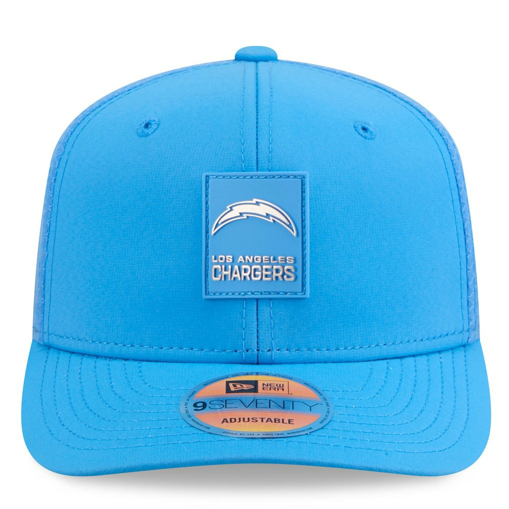 Los Angeles Chargers New Era 2025 Sideline 9SEVENTY Trucker Adjustable Hat