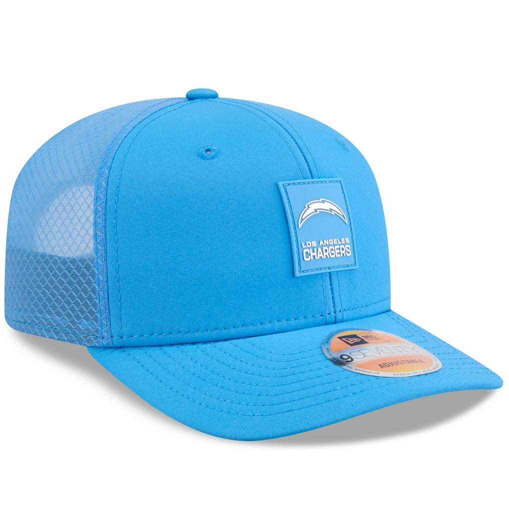 Los Angeles Chargers New Era 2025 Sideline 9SEVENTY Trucker Adjustable Hat
