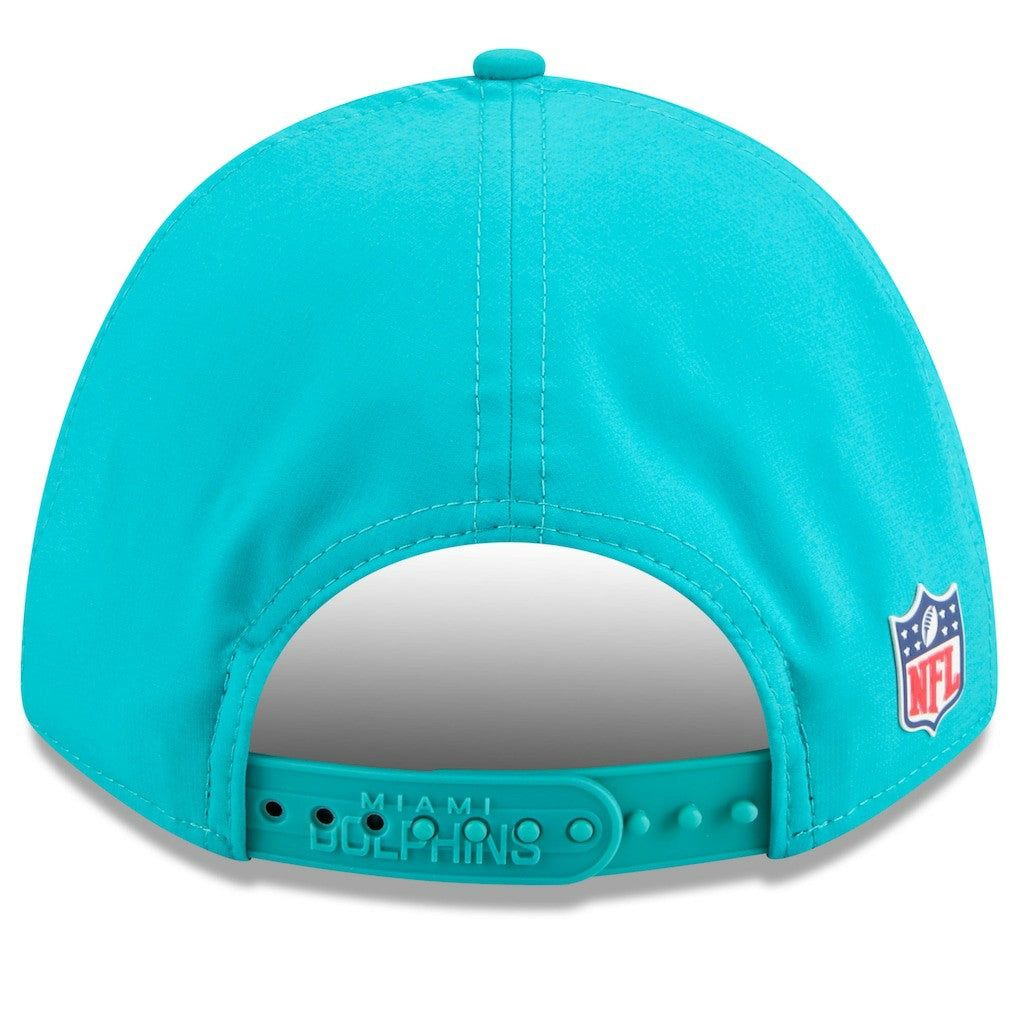 Miami Dolphins New Era 2025 Sideline M-Crown 9FORTY Adjustable Hat