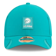 Miami Dolphins New Era 2025 Sideline Throwback M-Crown 9FORTY Adjustable Hat