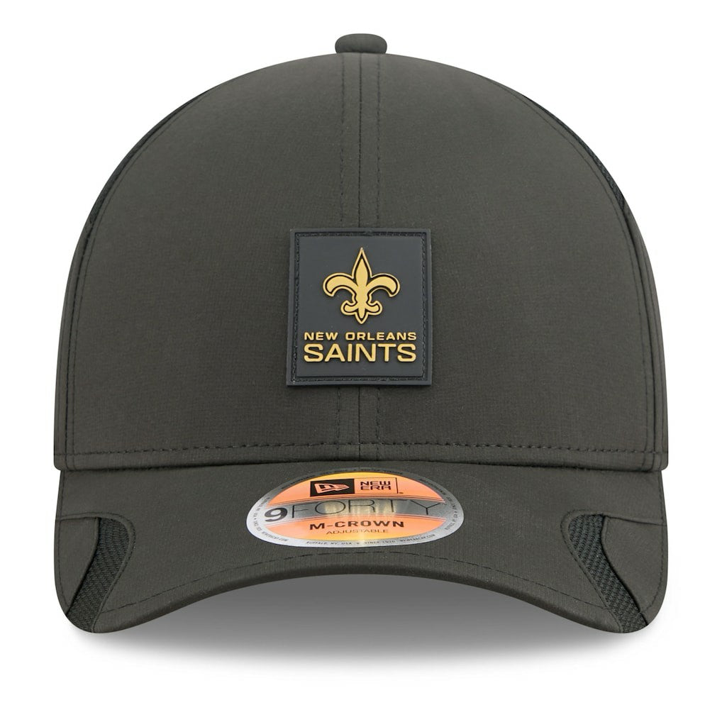 New Orleans Saints New Era 2025 Sideline M-Crown 9FORTY Adjustable Hat