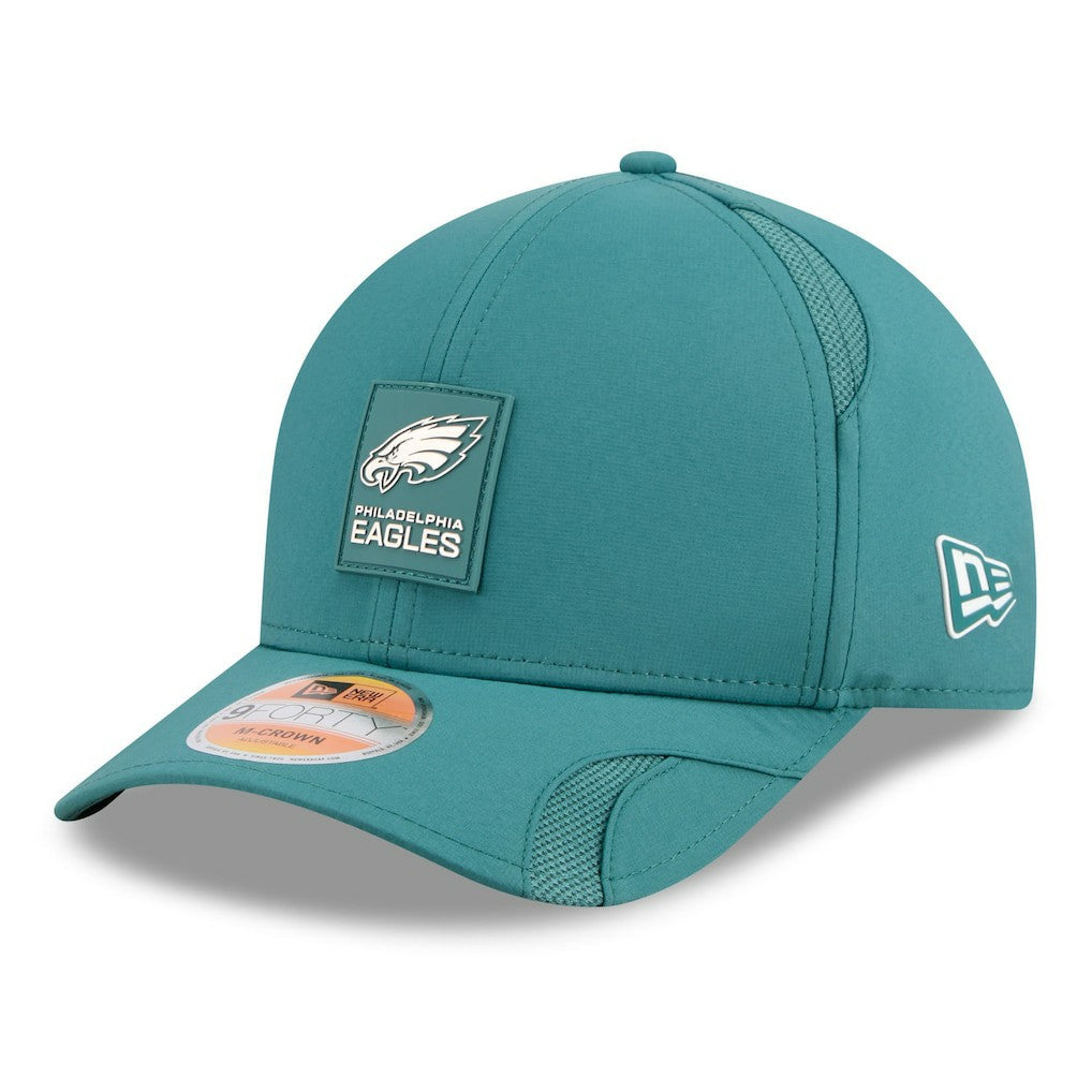 Philadelphia Eagles New Era 2025 Sideline M-Crown 9FORTY Adjustable Hat