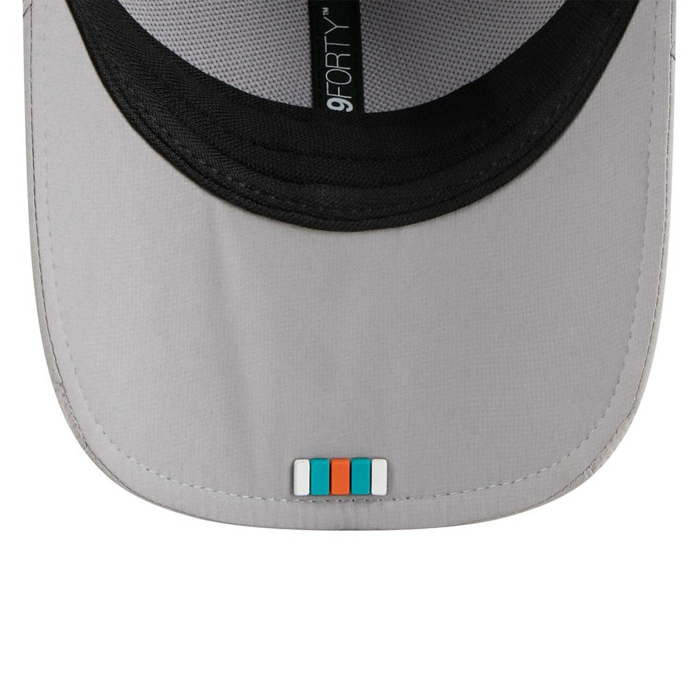 Miami Dolphins New Era 2025 Sideline M-Crown 9FORTY Adjustable Hat