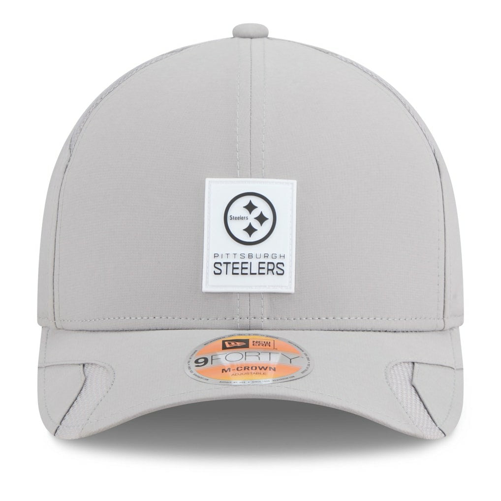 Pittsburgh Steelers New Era 2025 Sideline M-Crown 9FORTY Adjustable Hat