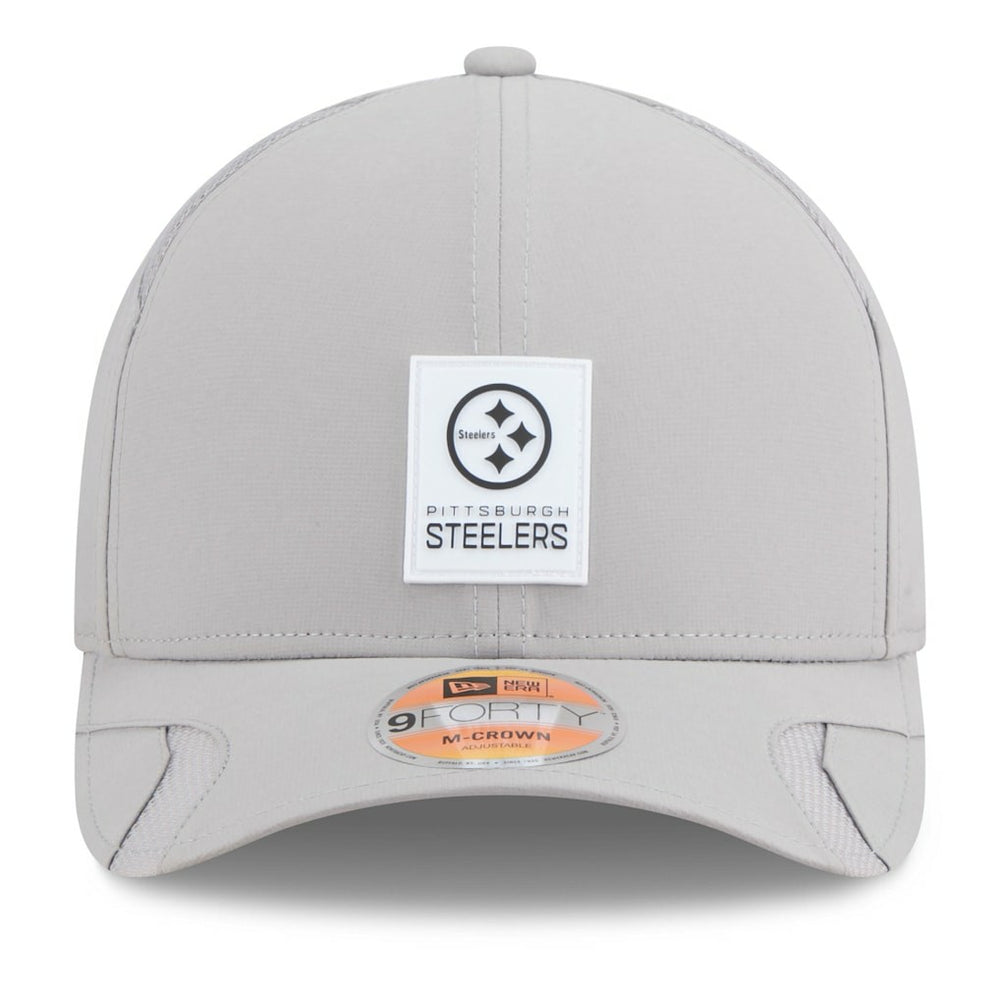 Pittsburgh Steelers New Era 2025 Sideline M-Crown 9FORTY Adjustable Hat