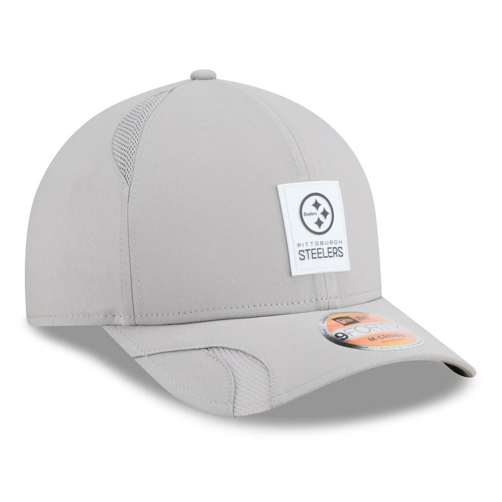 Pittsburgh Steelers New Era 2025 Sideline M-Crown 9FORTY Adjustable Hat