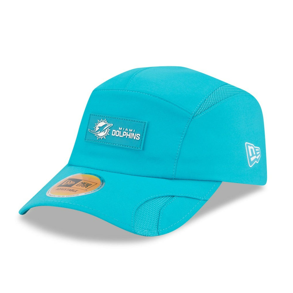Miami Dolphins New Era 2025 Sideline Runner Adjustable Hat