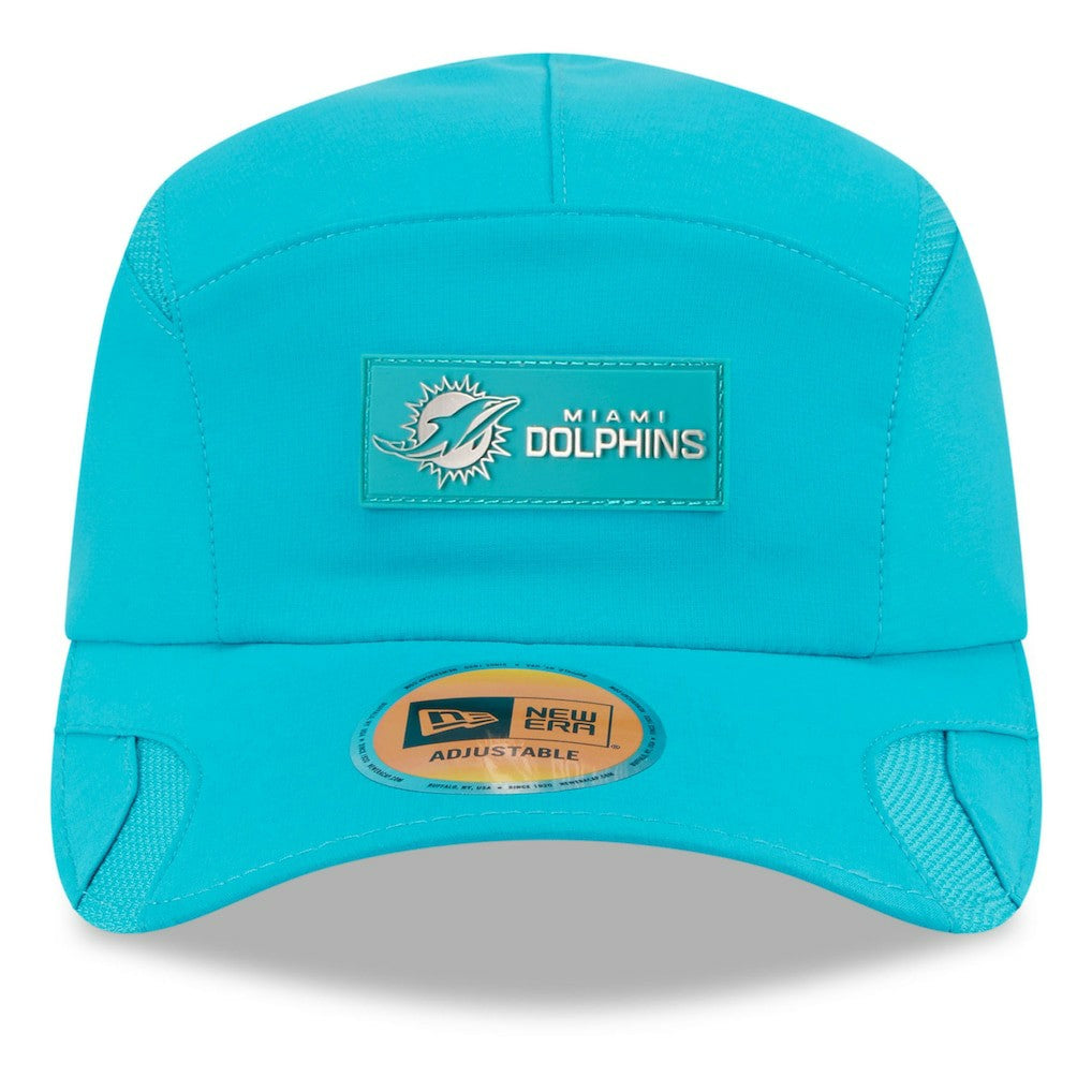 Miami Dolphins New Era 2025 Sideline Runner Adjustable Hat
