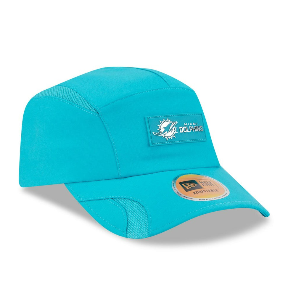 Miami Dolphins New Era 2025 Sideline Runner Adjustable Hat
