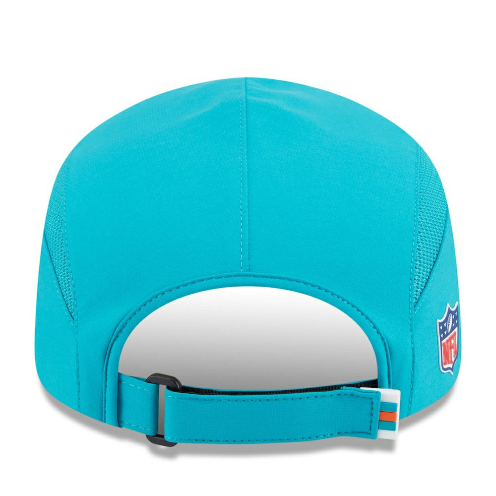 Miami Dolphins New Era 2025 Sideline Runner Adjustable Hat