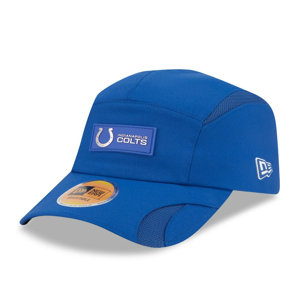 Indianapolis Colts New Era 2025 Sideline Runner Adjustable Hat