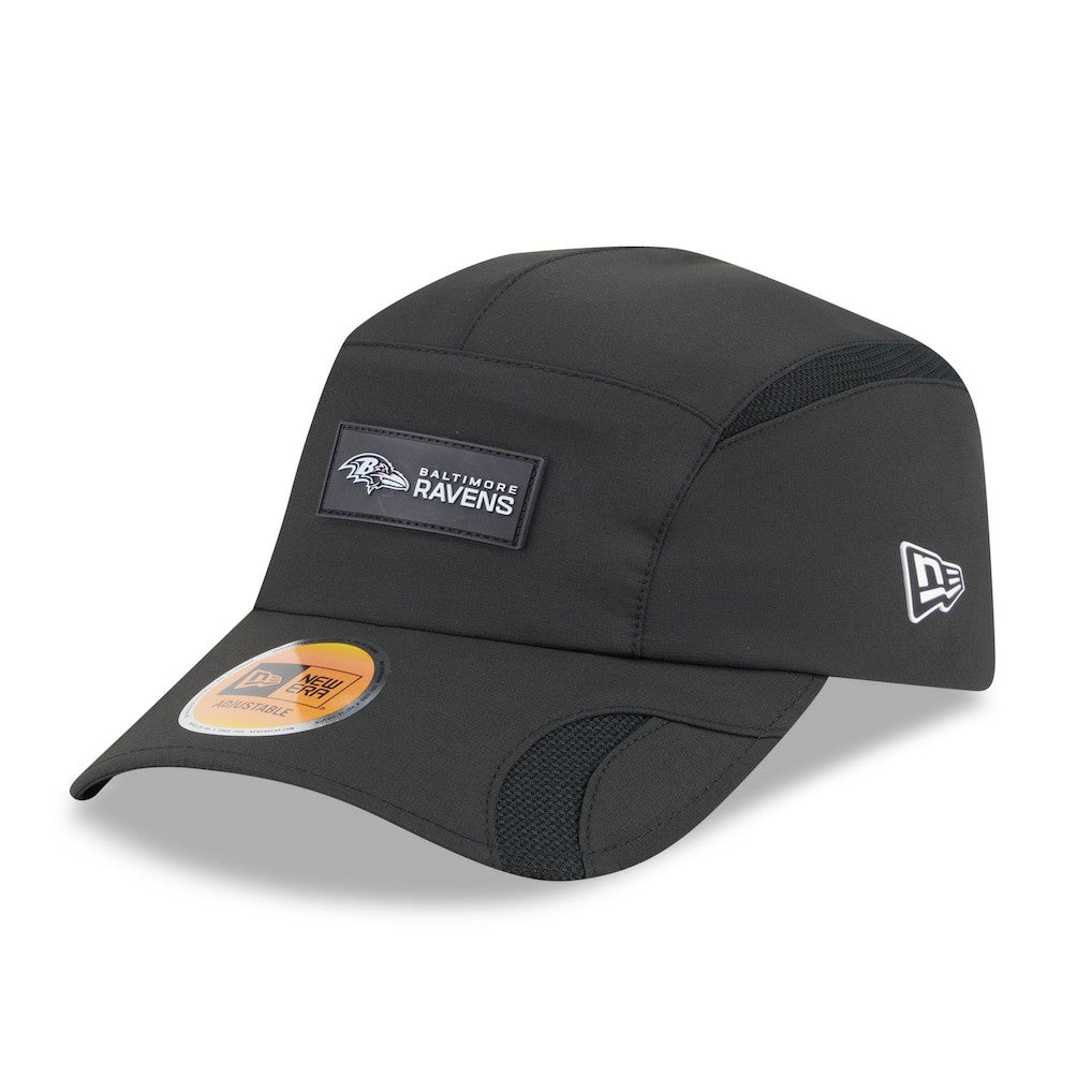 Baltimore Ravens New Era 2025 Sideline Runner Adjustable Hat