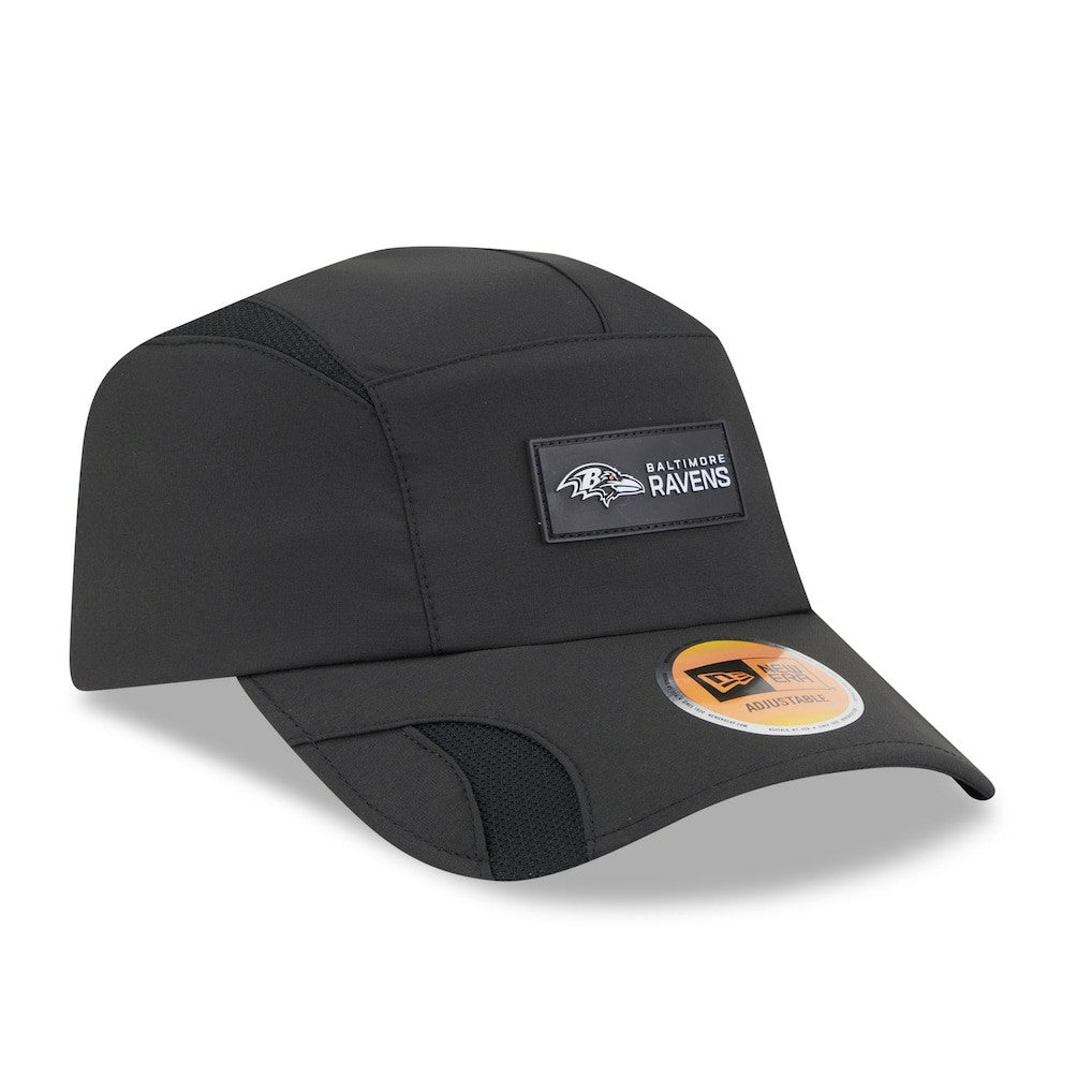 Baltimore Ravens New Era 2025 Sideline Runner Adjustable Hat