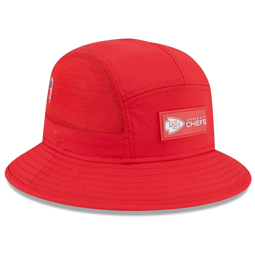 Kansas City Chiefs New Era 2025 Sideline Bucket Hat