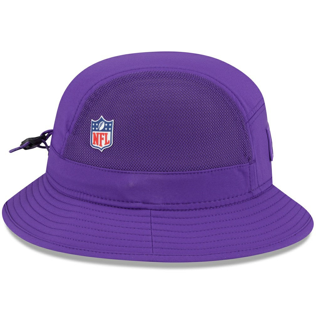 Minnesota Vikings New Era 2025 Sideline Bucket Hat