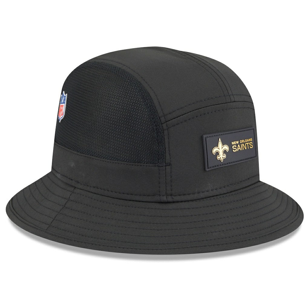 New Orleans Saints New Era 2025 Sideline Bucket Hat