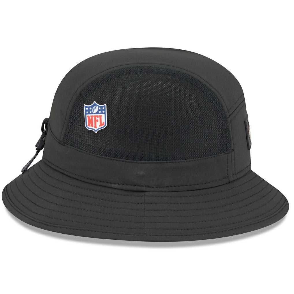 New Orleans Saints New Era 2025 Sideline Bucket Hat