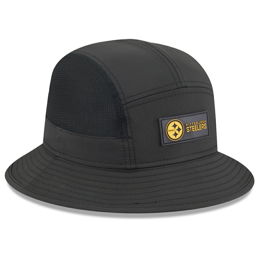 Pittsburgh Steelers New Era 2025 Sideline Bucket Hat