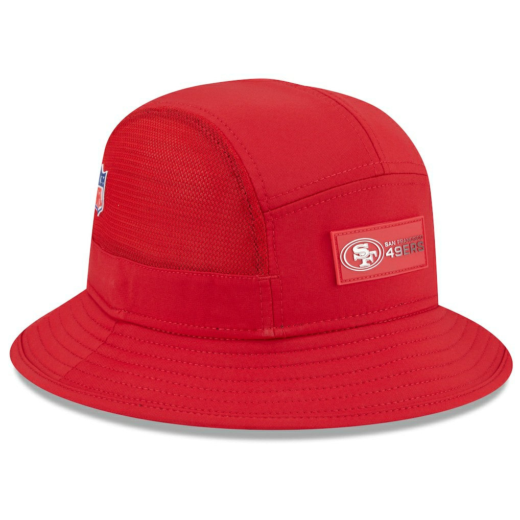 San Francisco 49ers New Era 2025 Sideline Bucket Hat
