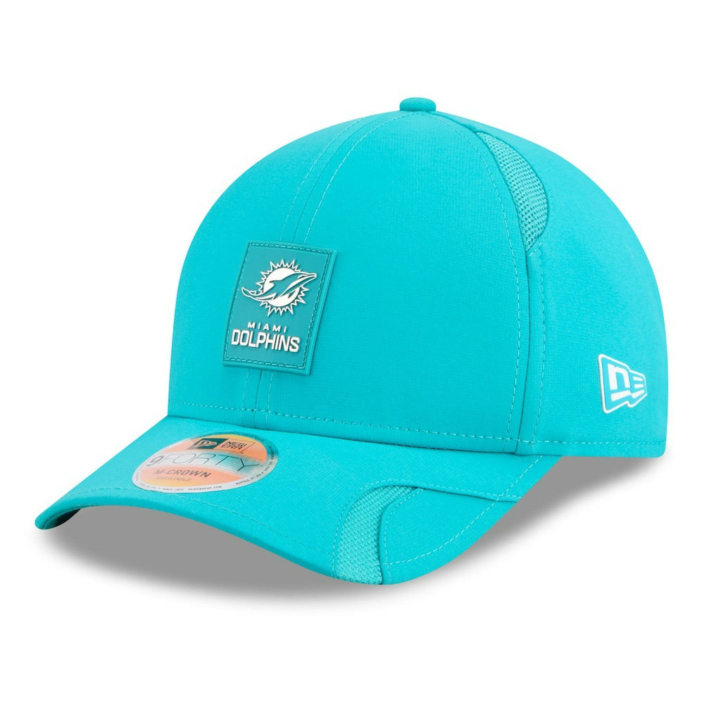 Miami Dolphins New Era Youth 2025 Sideline 9FORTY Adjustable Hat