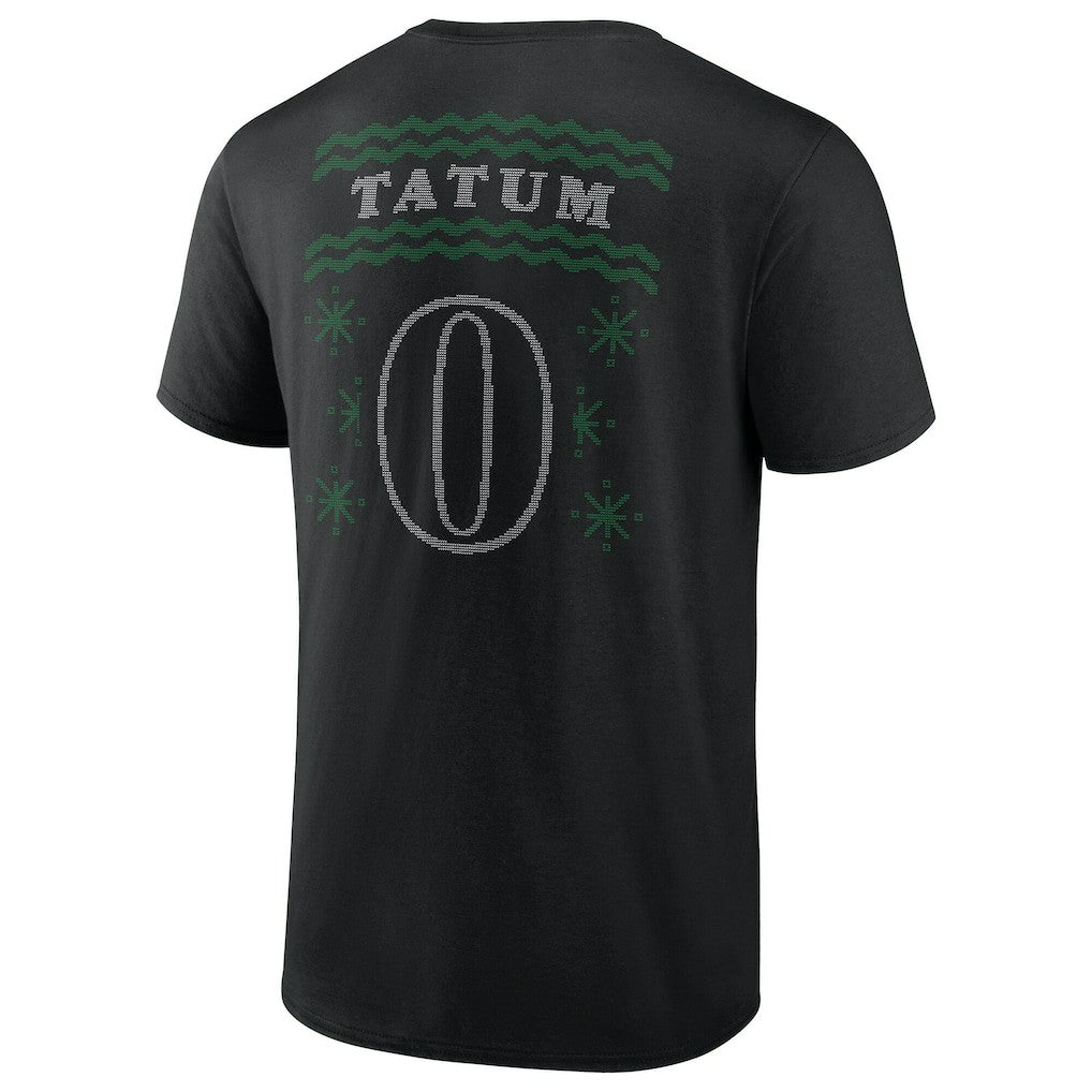 Jayson Tatum Boston Celtics Ugly Sweater Name & Number T-Shirt New