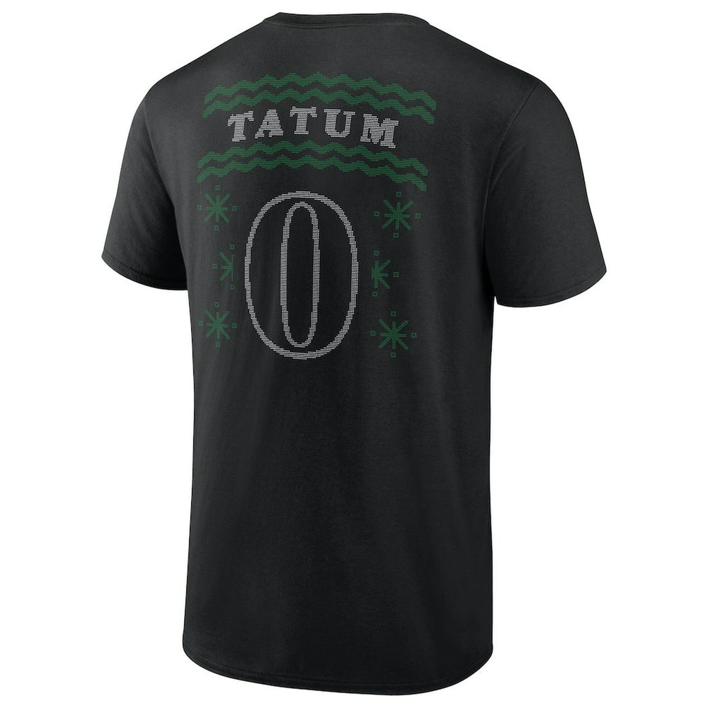 Jayson Tatum Boston Celtics Ugly Sweater Name & Number T-Shirt New