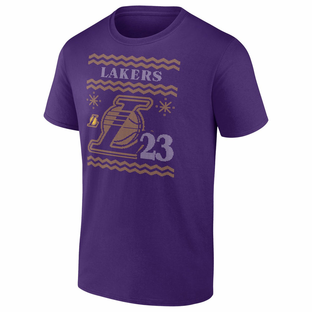 LeBron James Los Angeles Lakers Ugly Sweater Name & Number T-Shirt Discount