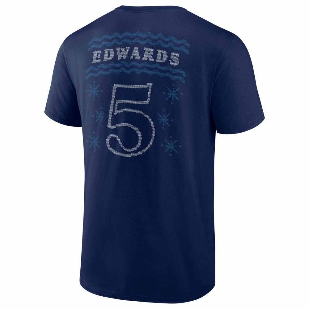 Anthony Edwards Minnesota Timberwolves Ugly Sweater Name & Number T-Shirt Discount