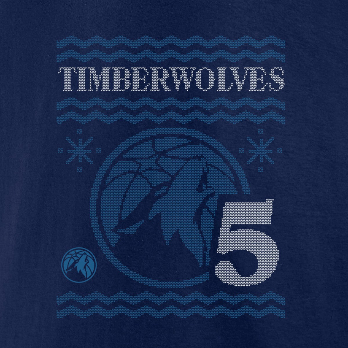 Anthony Edwards Minnesota Timberwolves Ugly Sweater Name & Number T-Shirt Discount