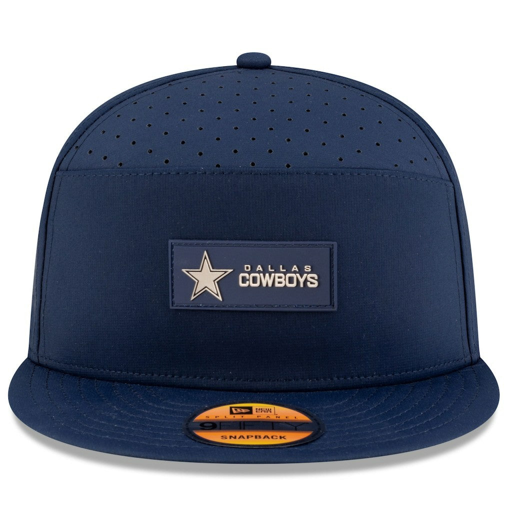 Dallas Cowboys New Era 2025 Sideline Split Panel 9FIFTY Snapback Hat
