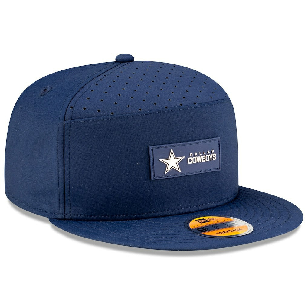 Dallas Cowboys New Era 2025 Sideline Split Panel 9FIFTY Snapback Hat