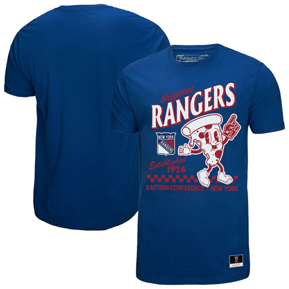 New York Rangers Mitchell & Ness Local Food T-Shirt Discount