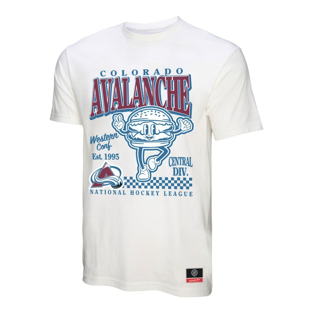 Colorado Avalanche Mitchell & Ness Local Food T-Shirt On Sale