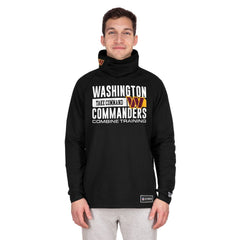 Washington Commanders New Era Functional Fandom Balaclava Helmet Stripe Tri-Blend Hoodie