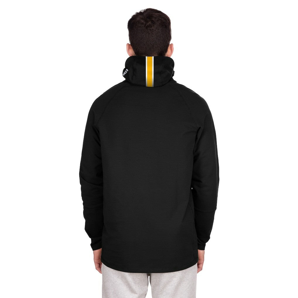 Washington Commanders New Era Functional Fandom Balaclava Helmet Stripe Tri-Blend Hoodie