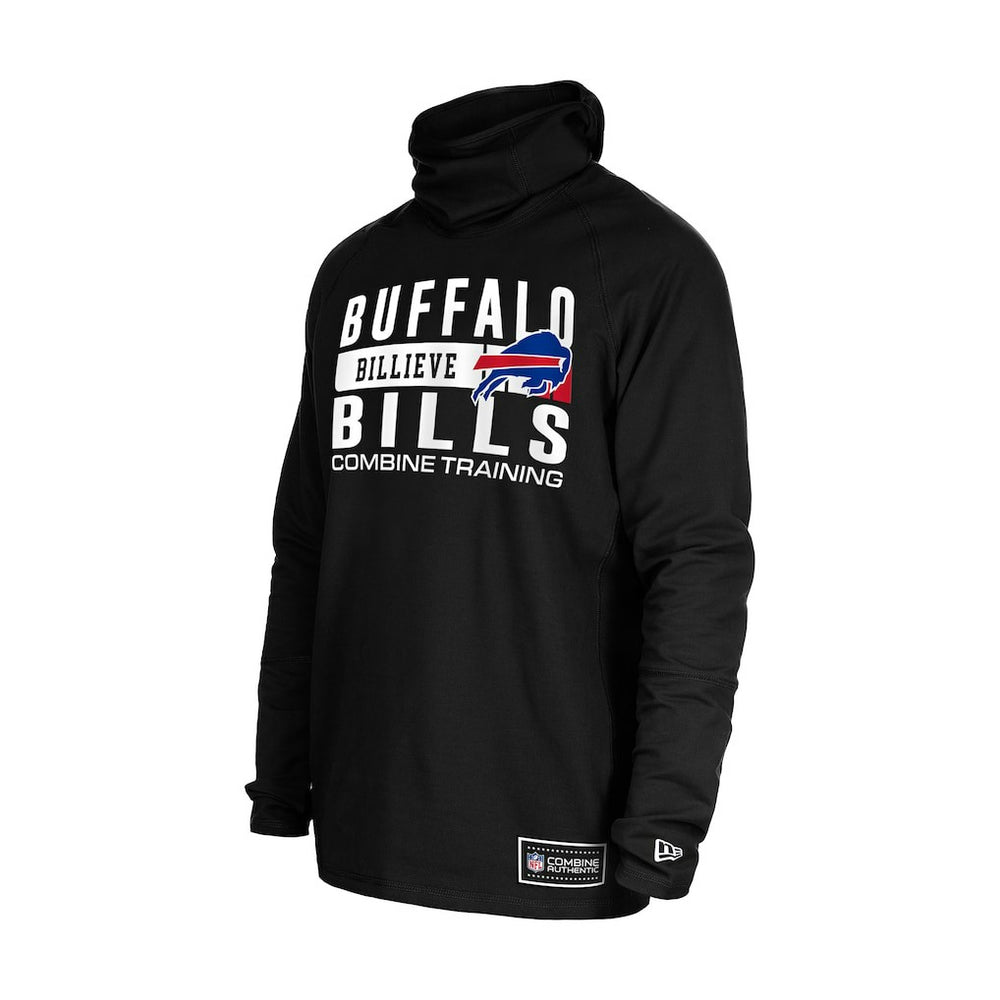 Buffalo Bills New Era Functional Fandom Balaclava Helmet Stripe Tri-Blend Hoodie