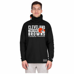 Cleveland Browns New Era Functional Fandom Balaclava Helmet Stripe Tri-Blend Hoodie