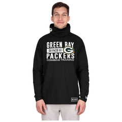 Green Bay Packers New Era Functional Fandom Balaclava Helmet Stripe Tri-Blend Hoodie