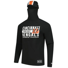 Cincinnati Bengals New Era Functional Fandom Balaclava Helmet Stripe Tri-Blend Hoodie