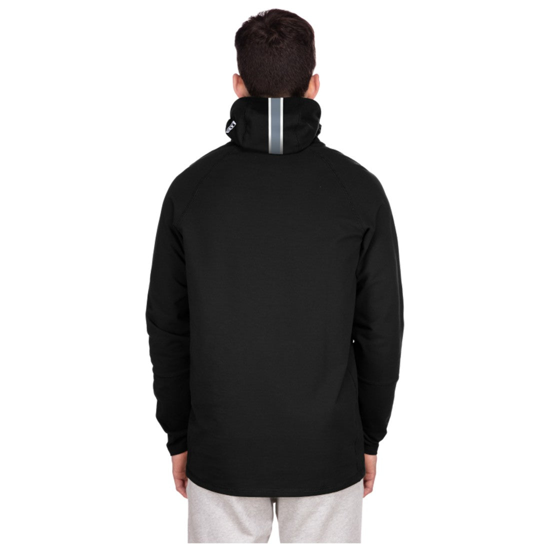 Detroit Lions New Era Functional Fandom Balaclava Helmet Stripe Tri-Blend Hoodie