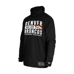 Denver Broncos New Era Functional Fandom Balaclava Helmet Stripe Tri-Blend Hoodie