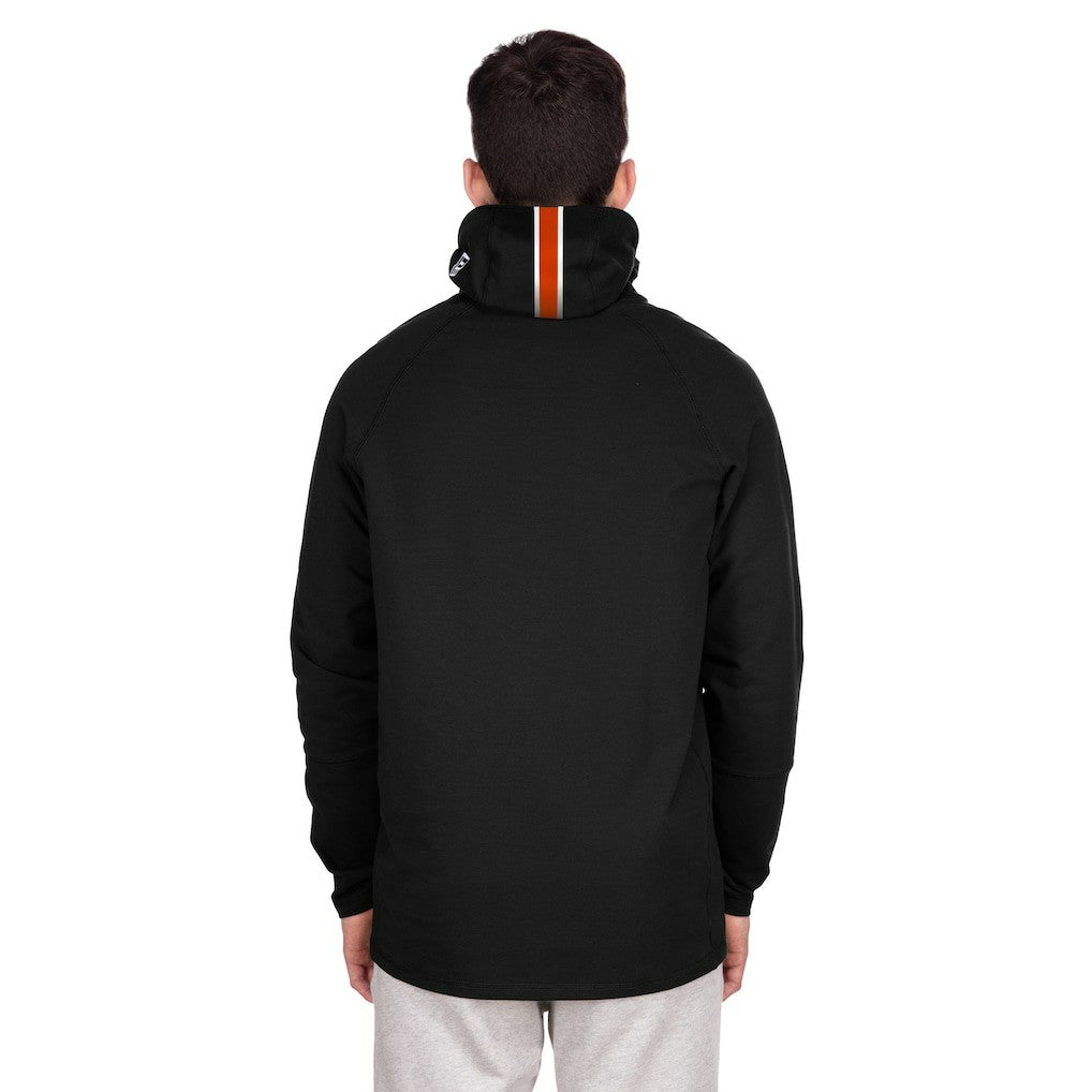 Denver Broncos New Era Functional Fandom Balaclava Helmet Stripe Tri-Blend Hoodie