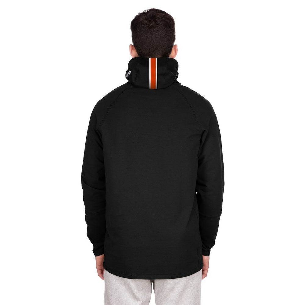 Denver Broncos New Era Functional Fandom Balaclava Helmet Stripe Tri-Blend Hoodie