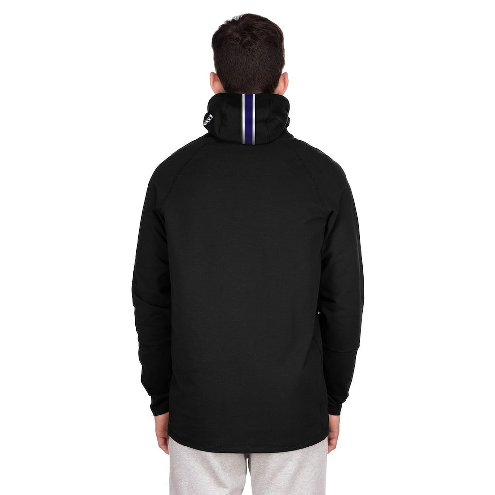 Baltimore Ravens New Era Functional Fandom Balaclava Helmet Stripe Tri-Blend Hoodie